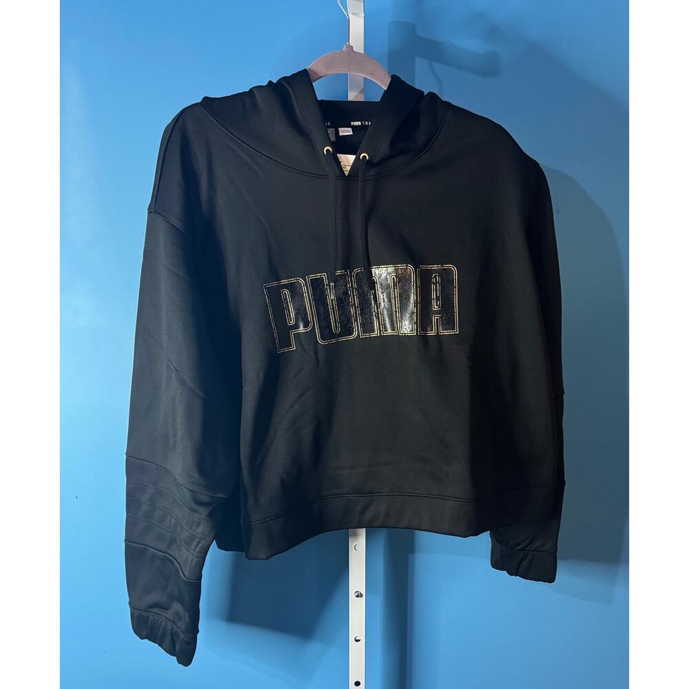 (44) Black Puma Hoodie Size 3X NWT
